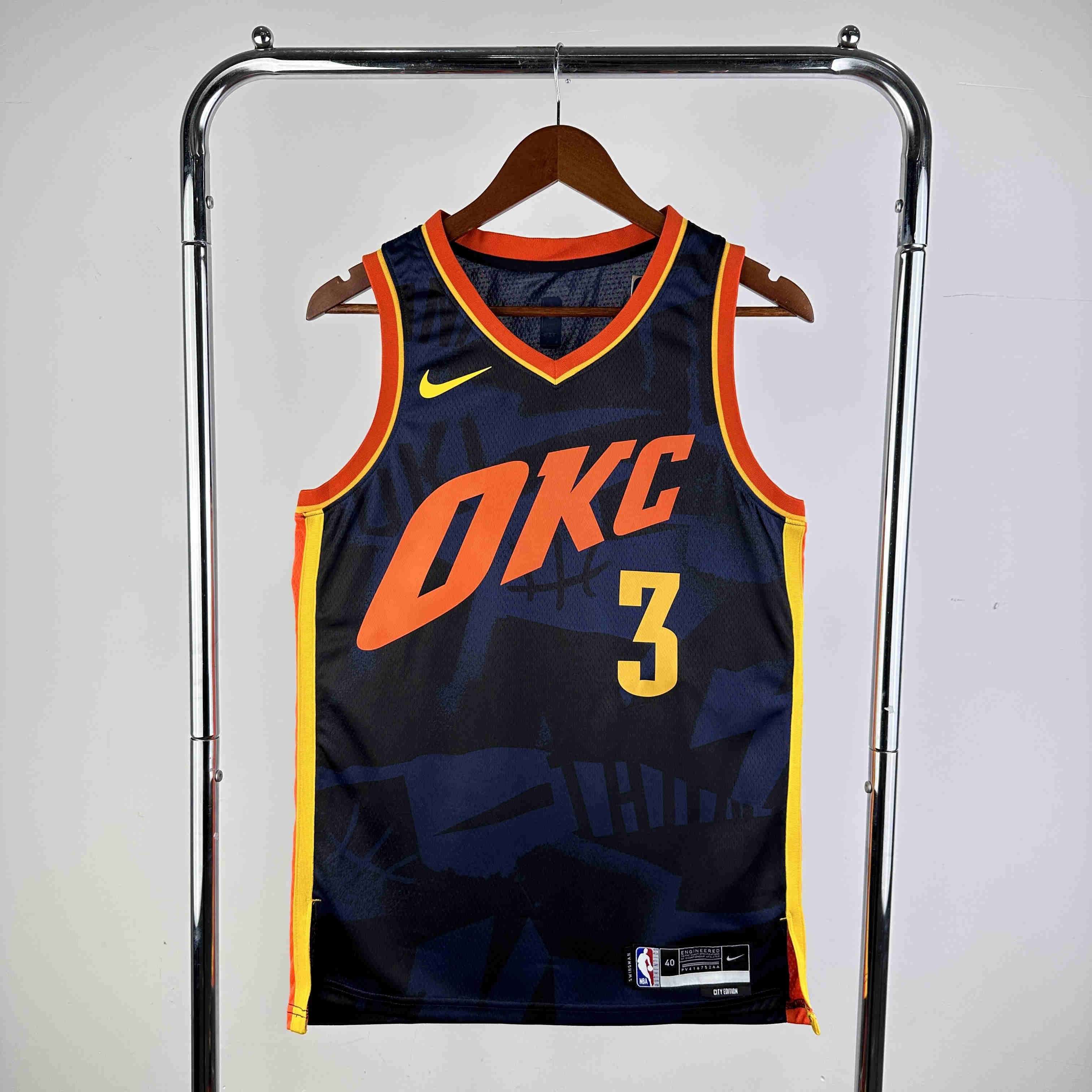 Oklahoma City Thunder  NBA Jersey   Giddey 3