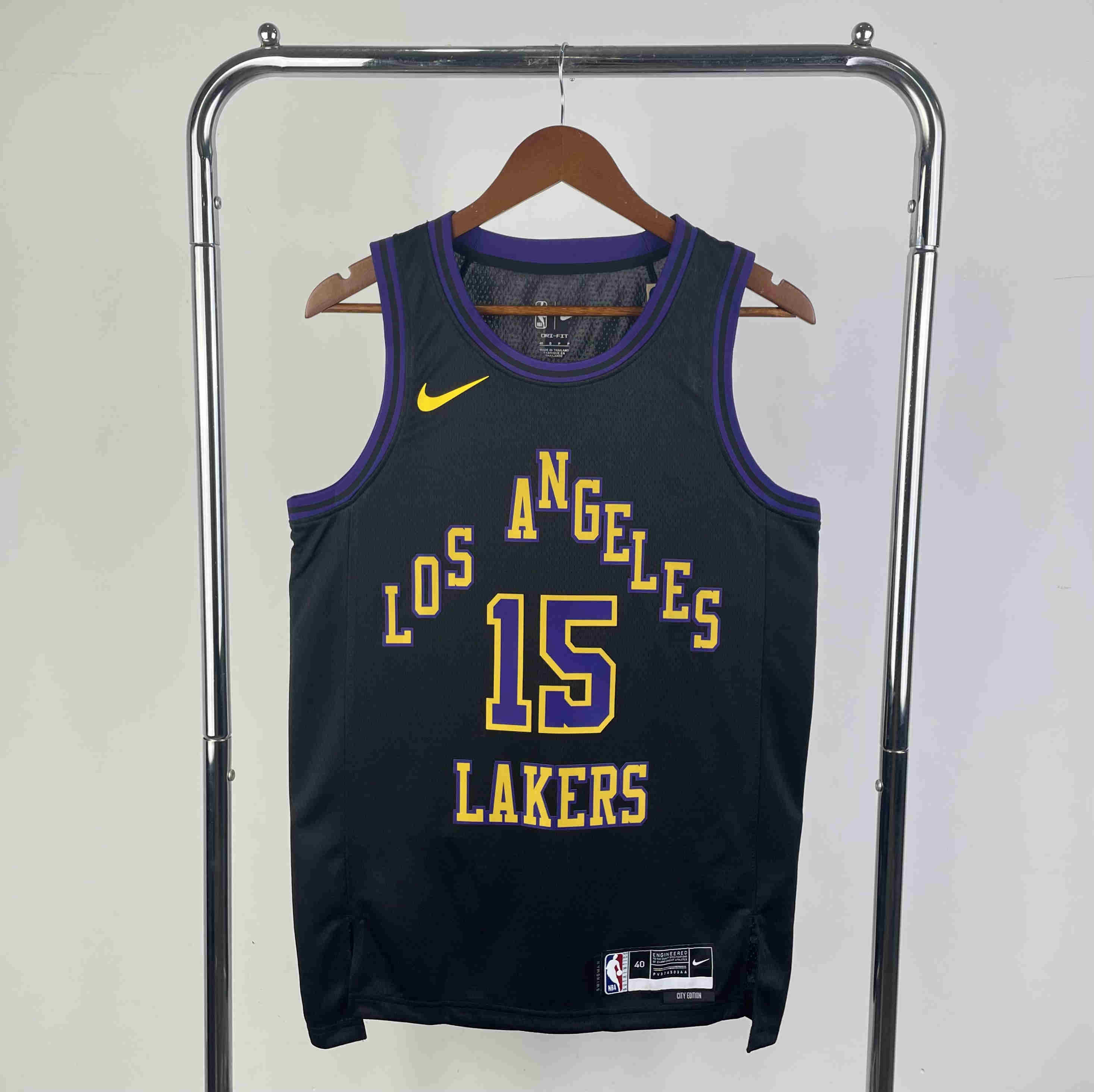 Los Angeles Lakers NBA Jersey reaves  15