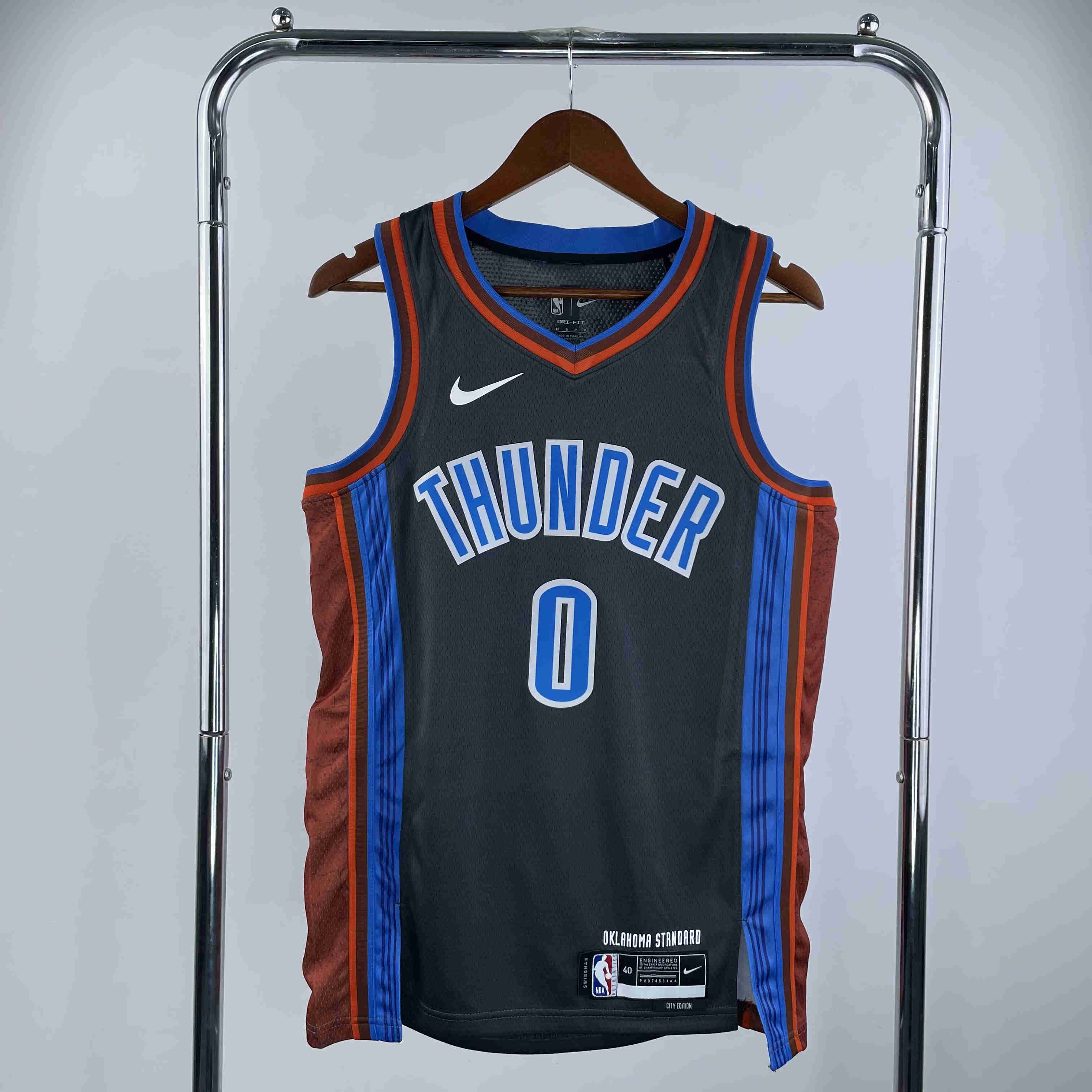 Oklahoma City Thunder  NBA Jersey   Westbrook 0