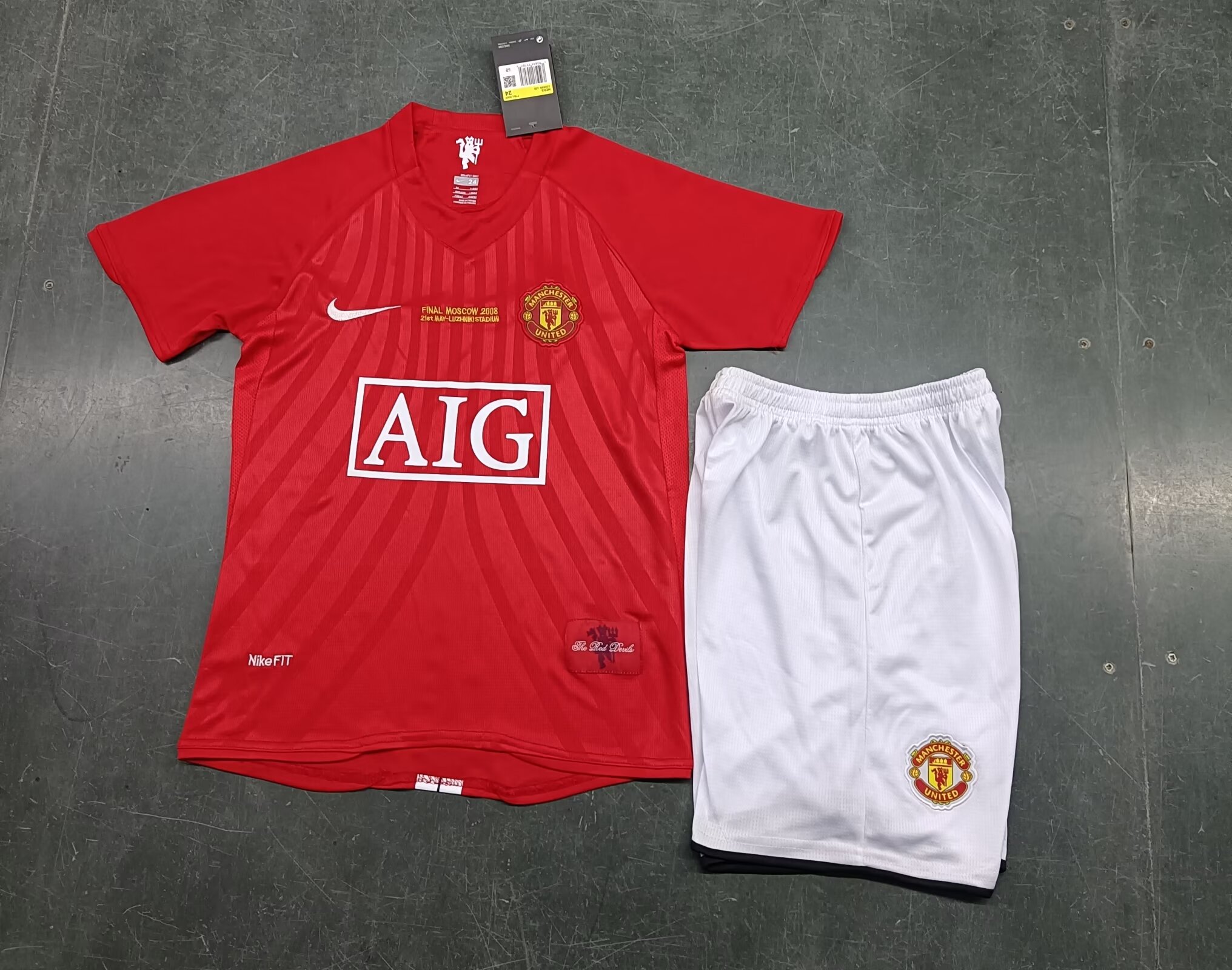 2007-2008 MANCHESTER UNITED home KIDS kit 