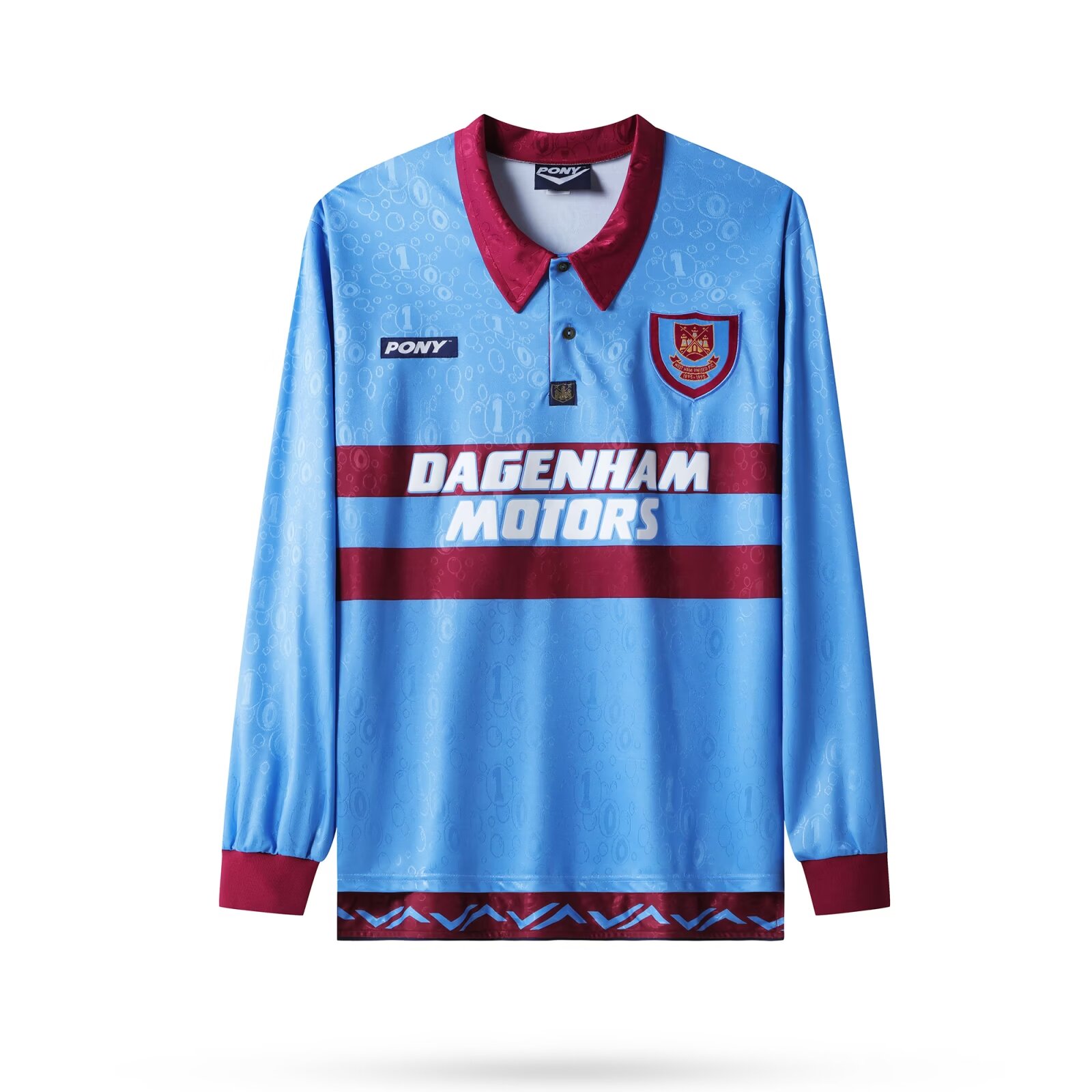 1995-1997 West Ham United Long sleeved retro