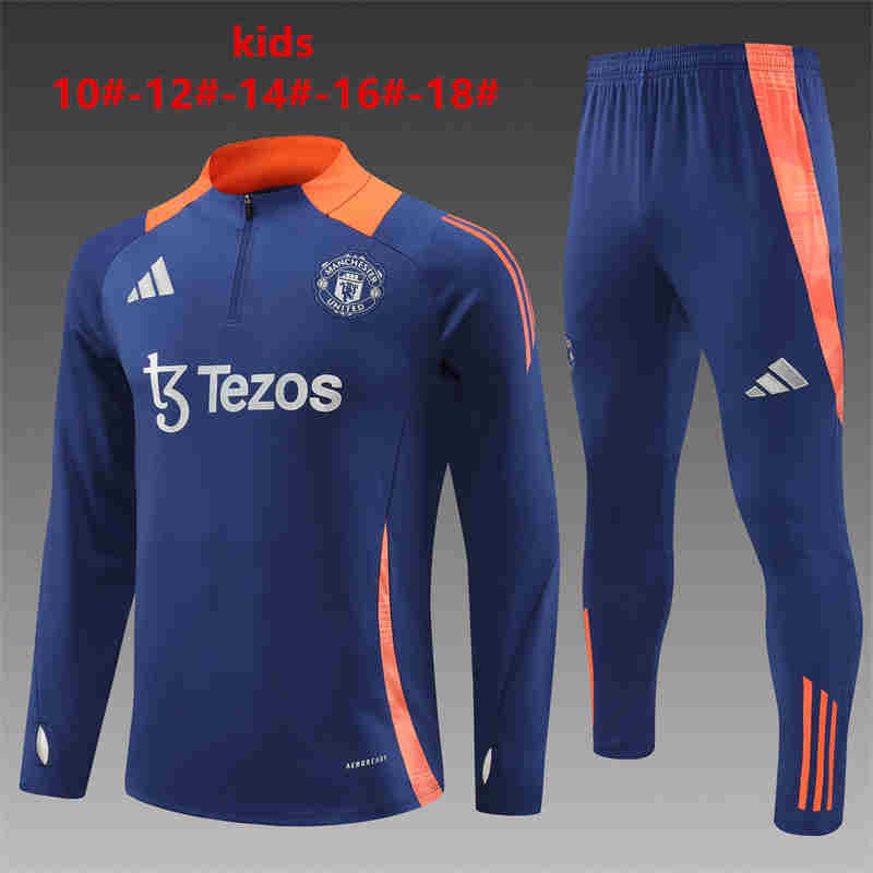 2024-2025 Manchester united kids kit Training clothes 