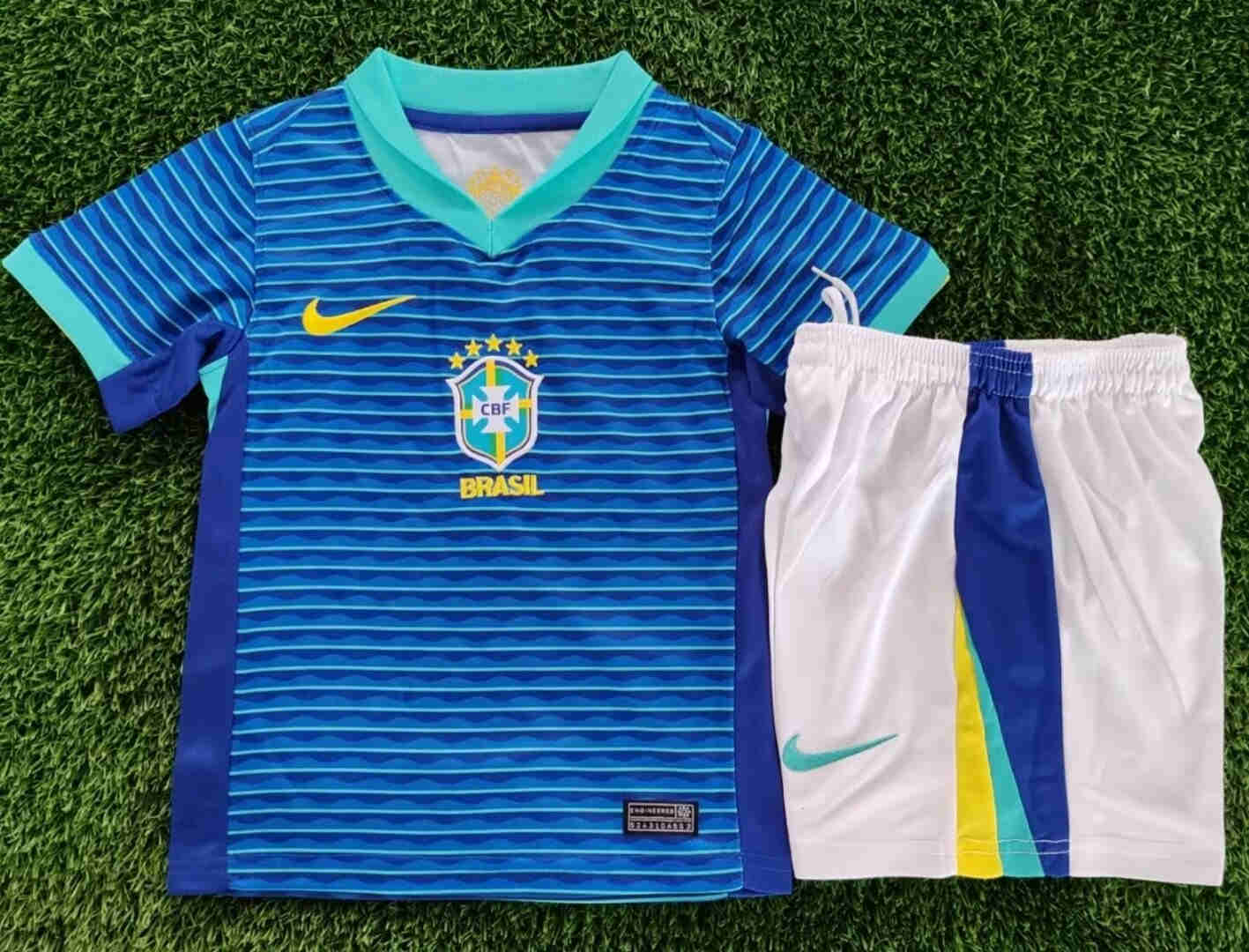 2024-2025 Brazil away kids kit 