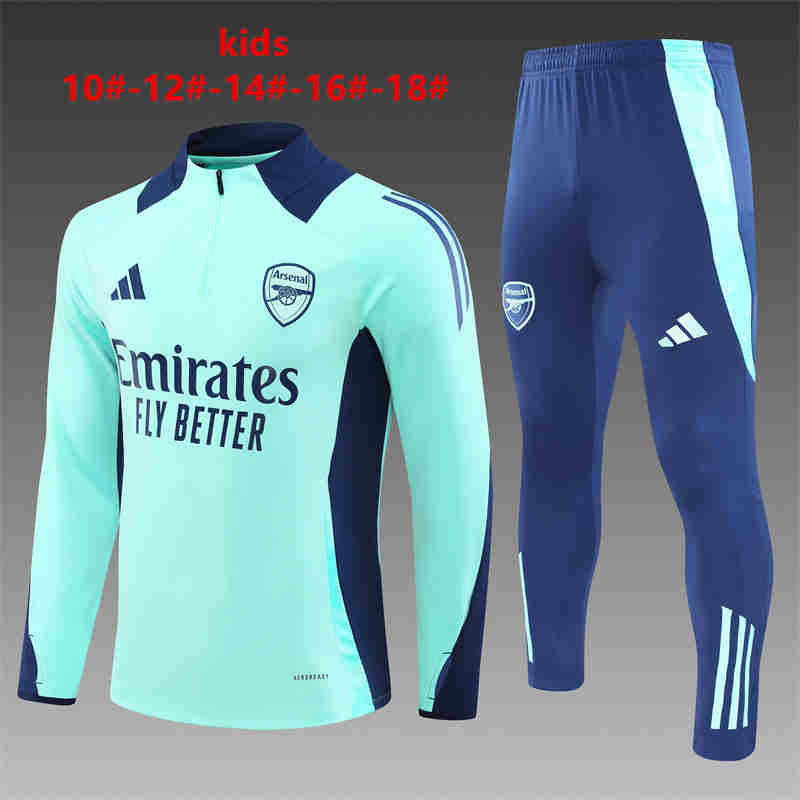 2024-2025 Arsenal half-pull training suit kids