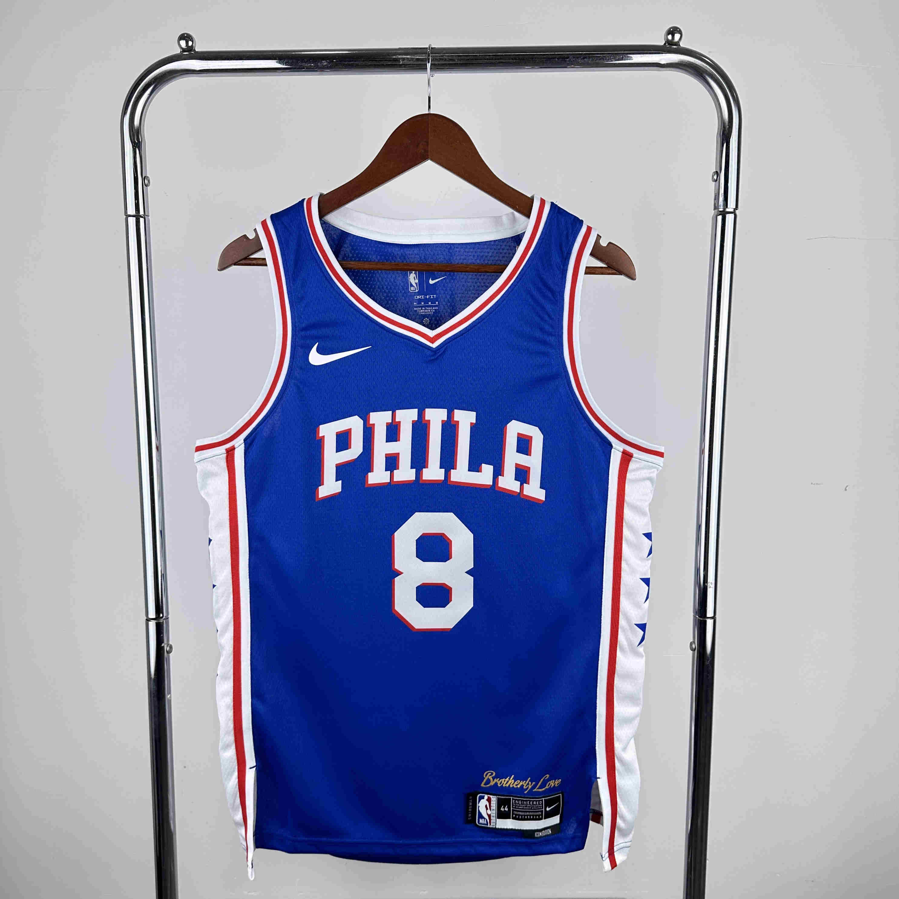  2023  Philadelphia  76ers  NBA Jersey NO. 8  away