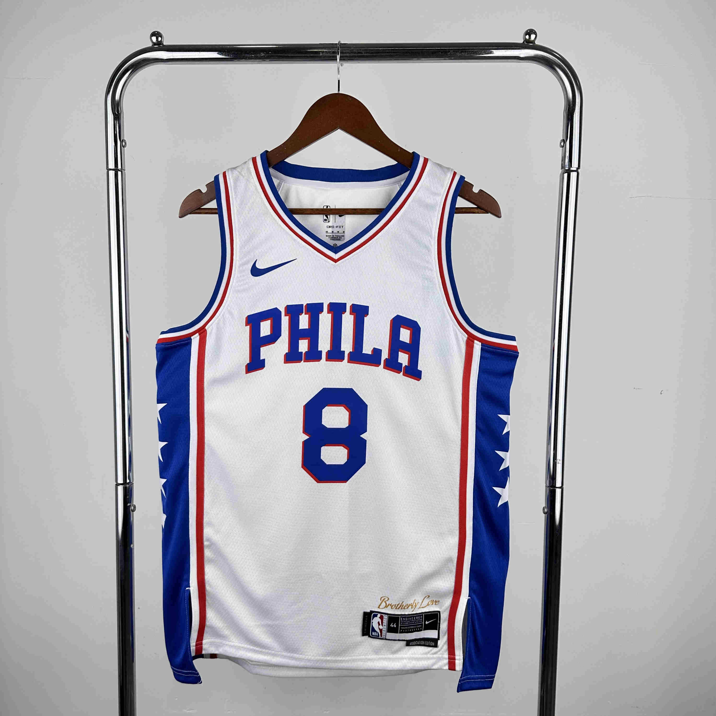  2023  Philadelphia  76ers  NBA Jersey NO. 8  home