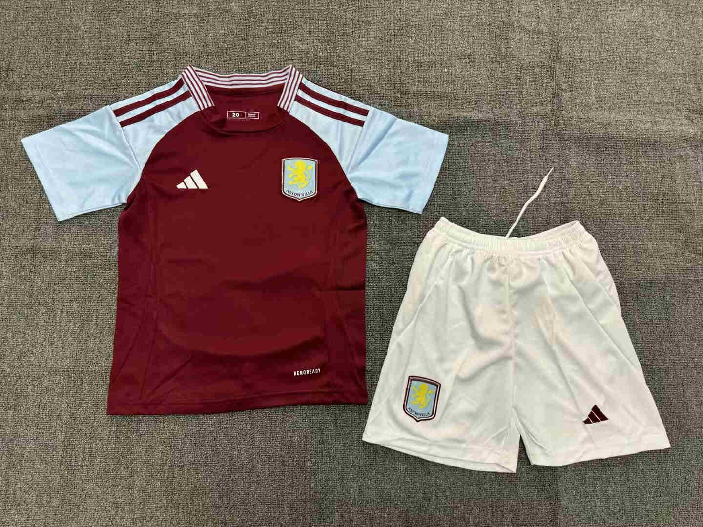 2024/2025 Aston Villa home kids kit 