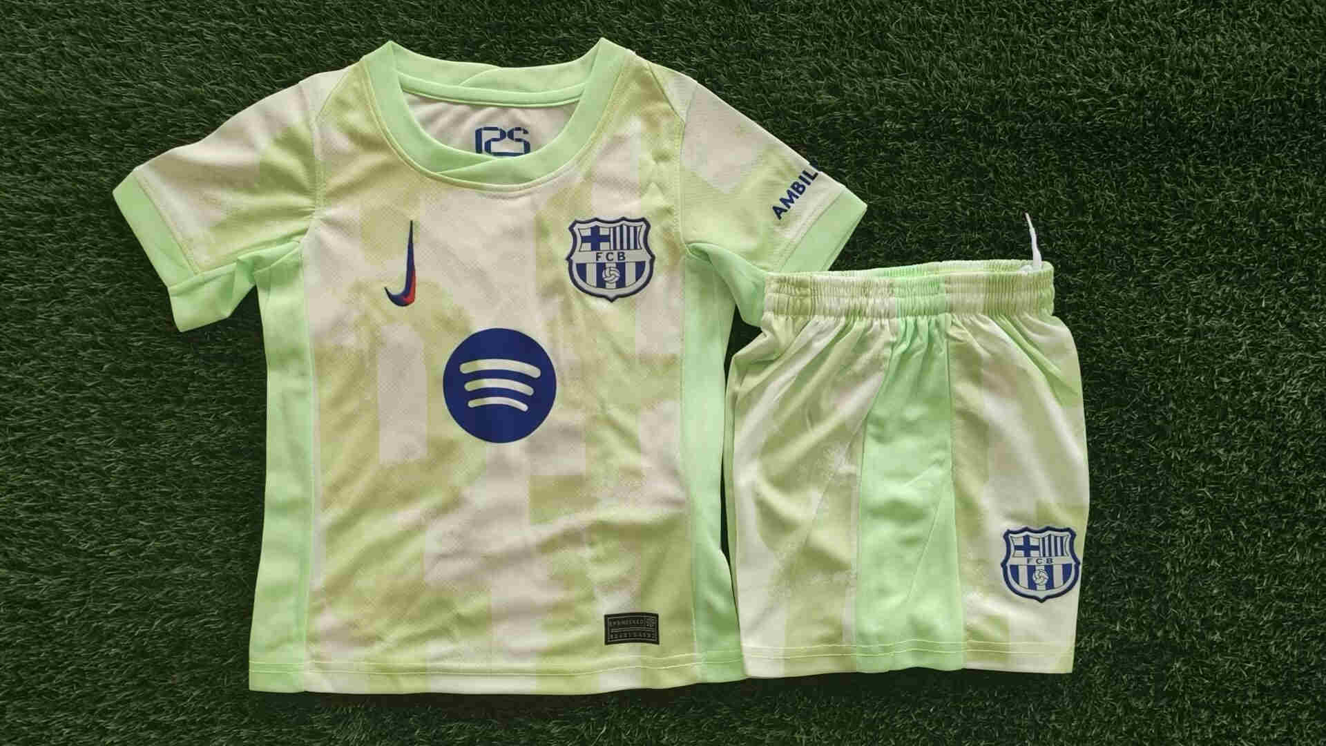 2024-2025  FC Barcelona   away  2rd  kids kit 