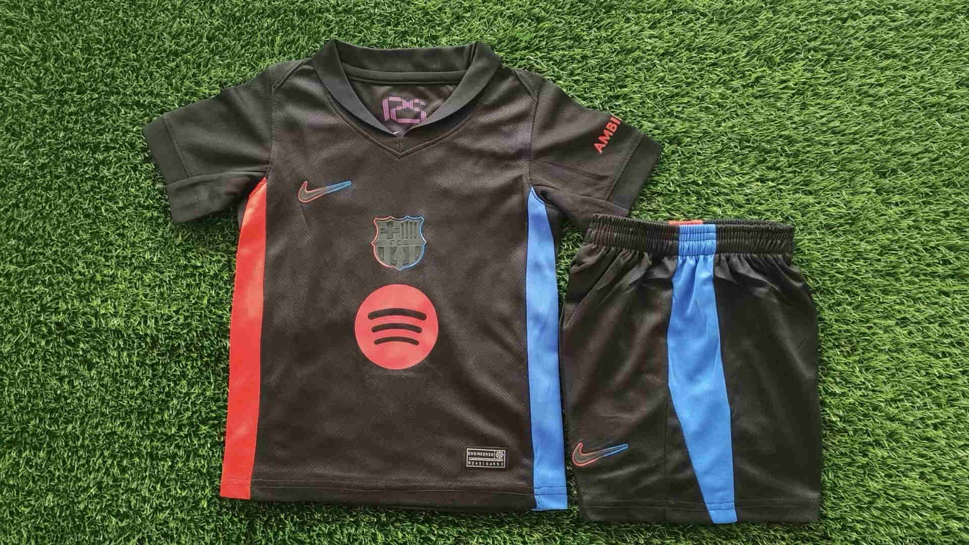 2024-2025  FC Barcelona kids kit  away