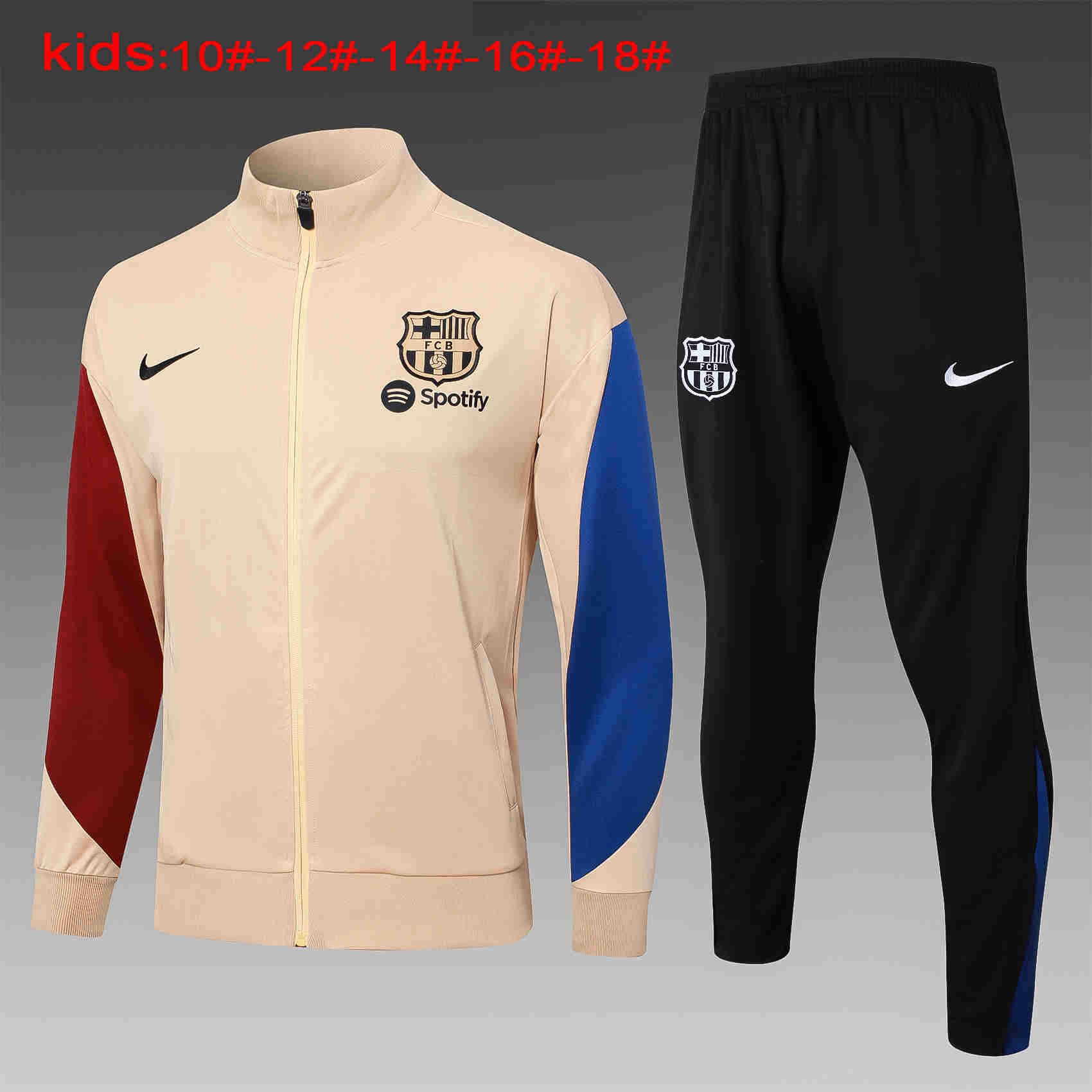 2024-2025 Barcelona KIDS   Long Sleeve Training Suit Set 815