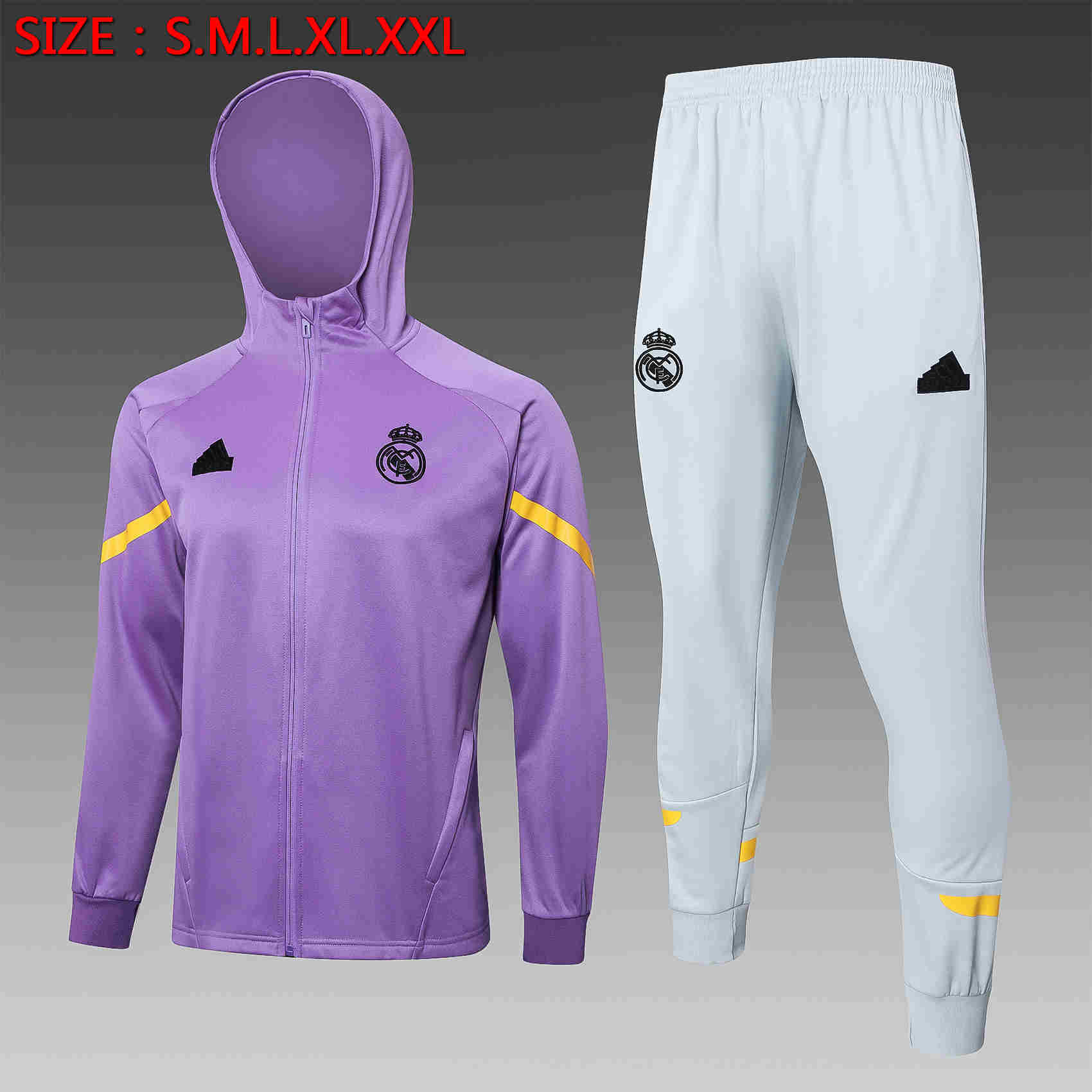 2024-2025  Real Madrid Adult Training Suit  Hooded jacket 815